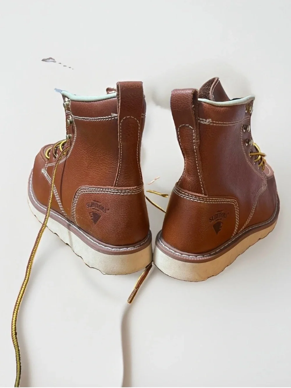 Herman Survivor Oakridge Steel Toe Wedge Leather Boots Men's Size 13